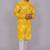Bluesaanchi men's chikankari threadwork & sequin kurta set –dark  yellow