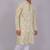 Bluesaanchi men's chikankari threadwork & sequin kurta set – olive green