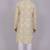 Bluesaanchi men's chikankari threadwork & sequin kurta set – olive green
