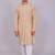 Bluesaanchi men's chikankari threadwork & sequin kurta set – grey pink