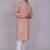 Bluesaanchi men's chikankari threadwork & sequin kurta set – grey pink