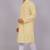 Bluesaanchi men's chikankari threadwork & sequin kurta set –white