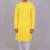 Bluesaanchi men's chikankari threadwork & sequin kurta set –yellow