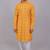 Bluesaanchi men's chikankari threadwork & sequin kurta set –yellow pink