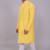 Bluesaanchi men's chikankari threadwork & sequin kurta set –yellow