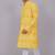 Bluesaanchi men's chikankari threadwork & sequin kurta set –yellow brown