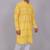 Bluesaanchi men's chikankari threadwork & sequin kurta set –yellow brown