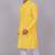 Bluesaanchi men's chikankari threadwork & sequin kurta set –yellow