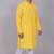 Bluesaanchi men's chikankari threadwork & sequin kurta set –yellow
