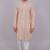 Bluesaanchi men's chikankari threadwork & sequin kurta set –pink white
