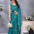 Elegant Teal Embroidered Jimmy Chu Saree with Rich Lace Work