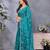 Elegant Teal Embroidered Jimmy Chu Saree with Rich Lace Work