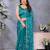Elegant Teal Embroidered Jimmy Chu Saree with Rich Lace Work