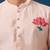 Pink embroidered cotton silk kurta set