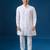 White embroidered georgette kurta set