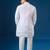 White embroidered georgette kurta set
