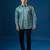 Green plain crepe shirt