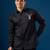 Black plain crepe shirt