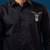 Black plain crepe shirt