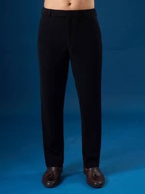 Black plain crepe shirt 5