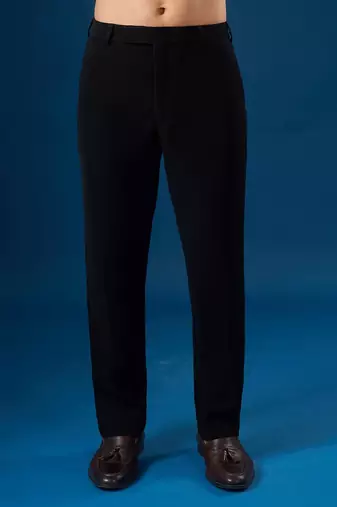 Black plain crepe shirt