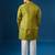 Green embroidered brocade silk jacket set