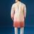 Pink embroidered cotton silk kurta set