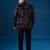 Black embroidered velvet bandhgala jacket paired with pant