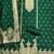 Green designer partywear paithani banarasi dress material