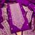Purple designer partywear paithani banarasi dress material