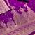 Purple designer partywear paithani banarasi dress material