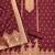 Maroon green designer partywear paithani banarasi dress material