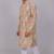 Bluesaanchi men's chikankari threadwork & sequin kurta set –coral pink