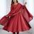 Flowy Maroon Long Anarkali With Matching Dupatta     Elegant Occasion Wear