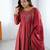 Flowy Maroon Long Anarkali With Matching Dupatta     Elegant Occasion Wear