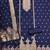 Nevy blue designer partywear paithani banarasi dress material