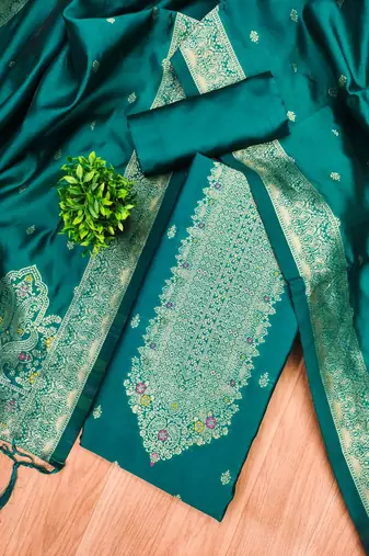 Rama designer partywear paithani banarasi dress material