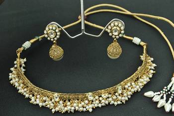 Designer Pearl & Kundan Necklace set 1