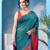 Green  cotton silk kanjivaram suvarna kolkaa saree with blouse piece