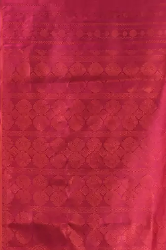 Green  cotton silk kanjivaram suvarna kolkaa saree with blouse piece