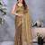 Royal Gold Jimmy Chu Saree with Heavy Embroidery & Premium Lace