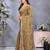 Royal Gold Jimmy Chu Saree with Heavy Embroidery & Premium Lace