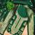 Green designer partywear paithani banarasi dress material