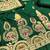 Green designer partywear paithani banarasi dress material
