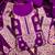 Purple designer partywear paithani banarasi dress material