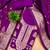 Purple designer partywear paithani banarasi dress material