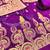 Purple designer partywear paithani banarasi dress material