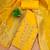 Yellow designer partywear paithani banarasi dress material