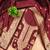 Maroon green designer partywear paithani banarasi dress material