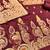 Maroon green designer partywear paithani banarasi dress material